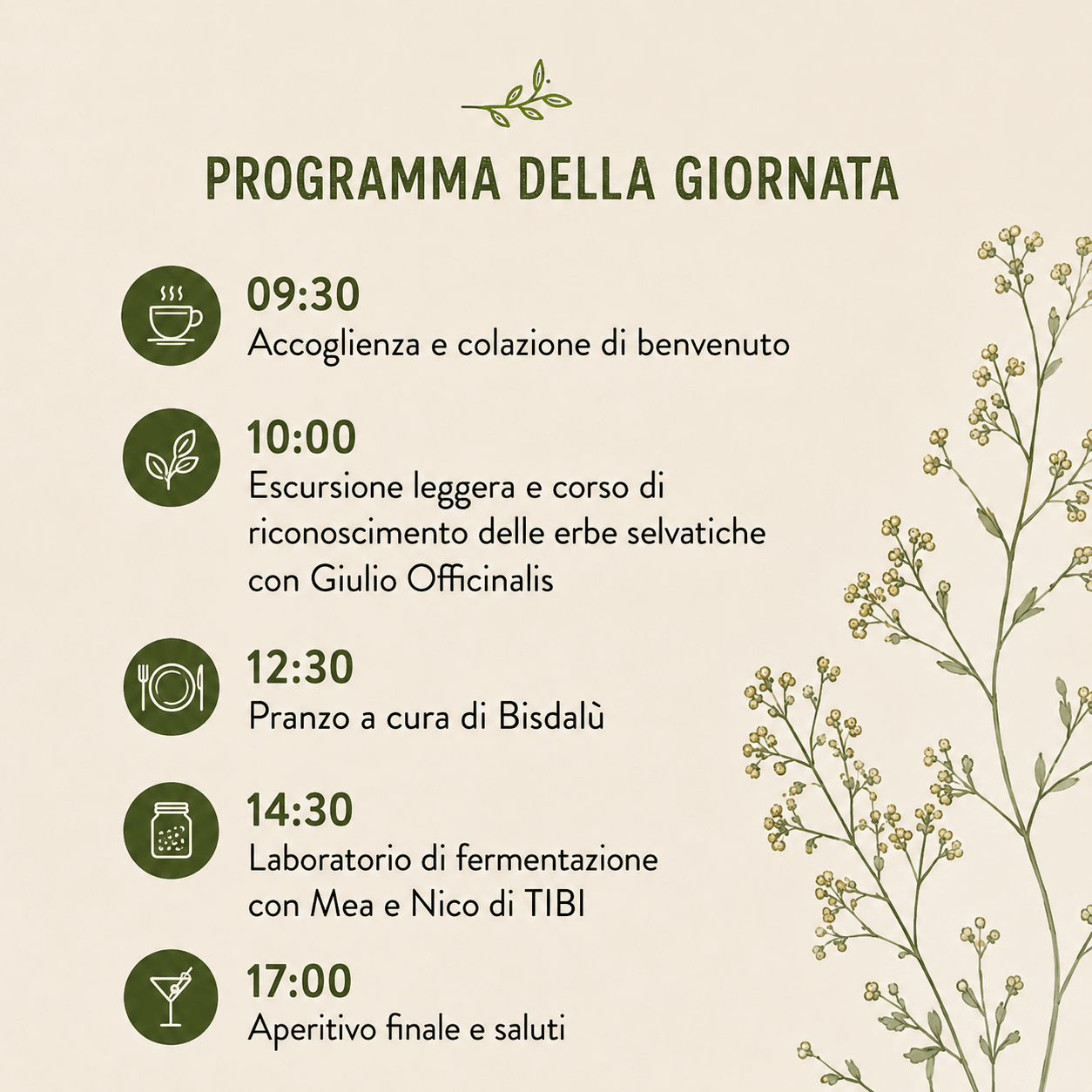 Foraging & Fermentazione | 26 Luglio 2026