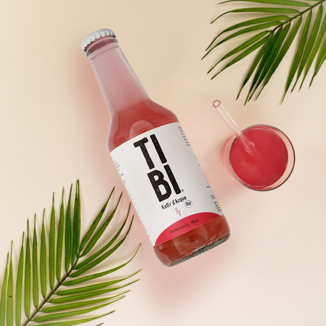TIBI Kefir d'acqua bicchiere - maca, eleuterococco