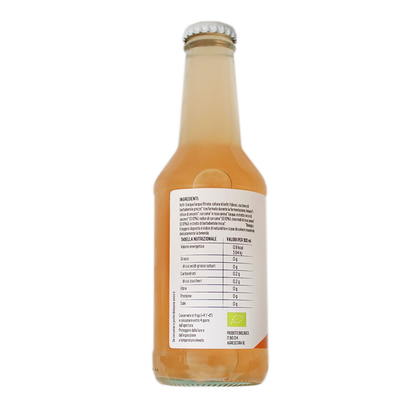 TIBI Kefir d'acqua ingredienti - zenzero, curuma, rosa canina