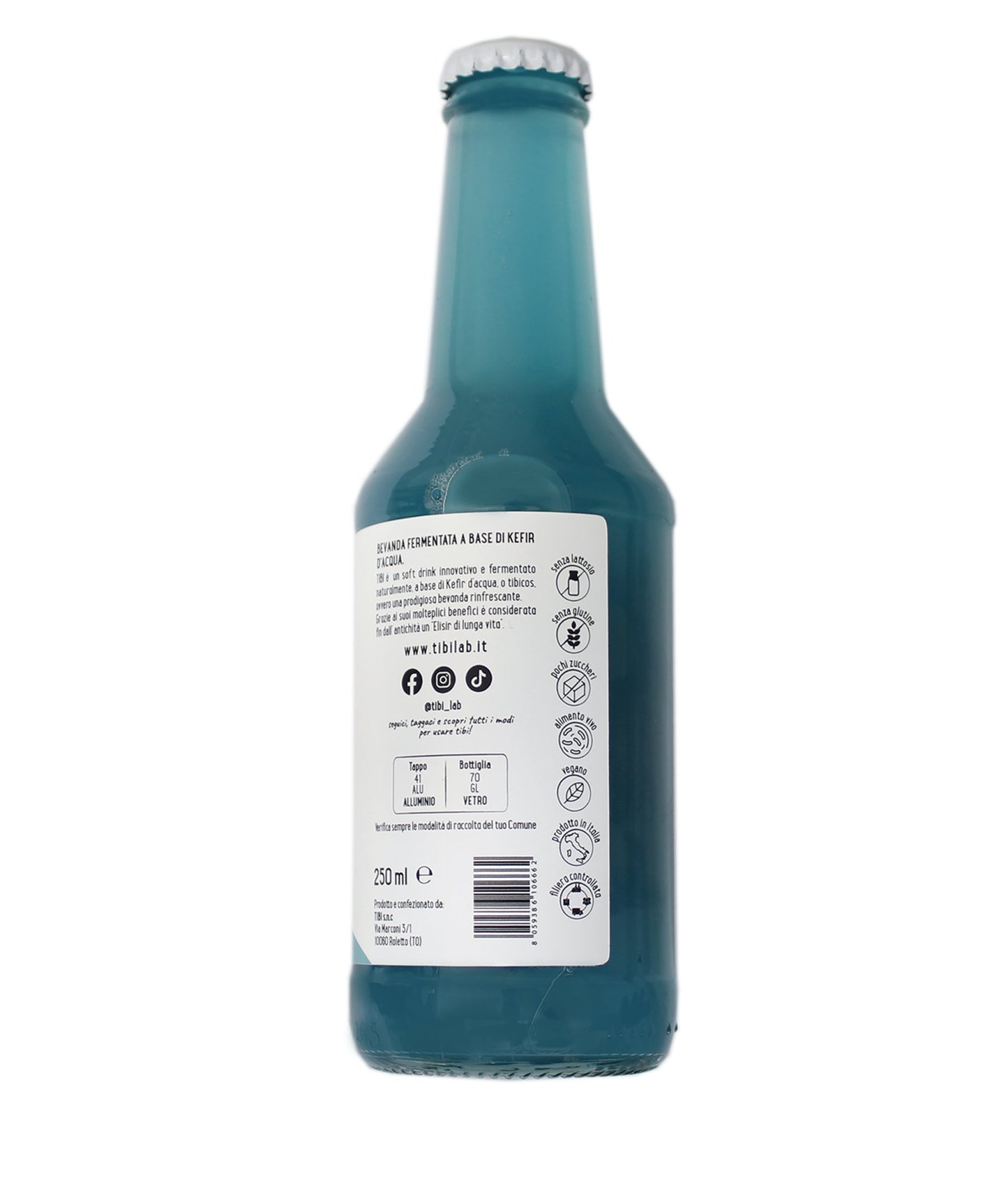TIBI Kefir d'acqua lato - menta, spirulina