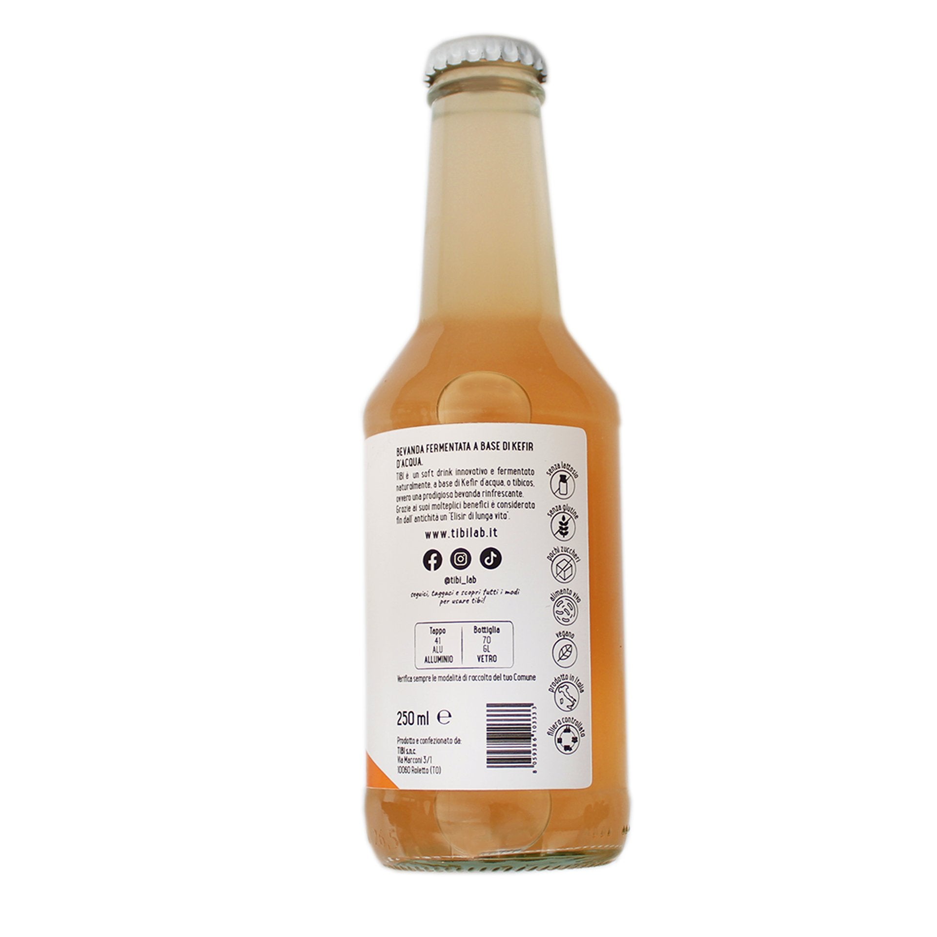 TIBI Kefir d'acqua lato - zenzero, curuma, rosa canina