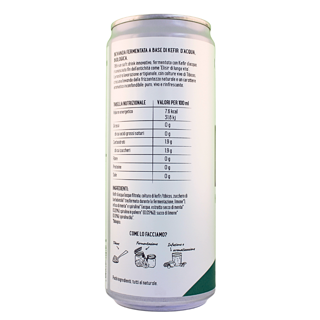 6x330ml TIBI Menta e Spirulina